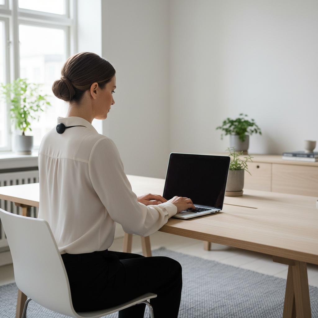 Capteur de posture porté au bureau